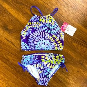 NWT Kanu Surf girls size 14, 2 piece swimsuit
